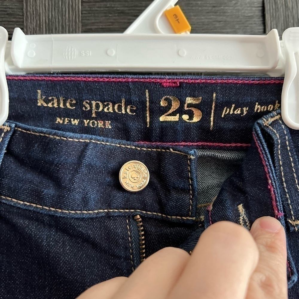 Kate Spade Perry Street Play Hooky Denim Jeans Size 25 - Picture 2 of 11